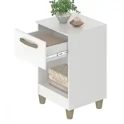 Mesa De Cabeceira Prada 1 Gaveta Fellicci Detalhe