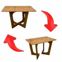 Mesa De Jantar Dubai 120x80cm SEM Vidro Com 4 Cadeiras Berlim HR Em Linho Cel Moveis Detalhe