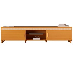 Rack Comodoro 220cm Para TV Ate 75 Polegadas 2 Portas EDN