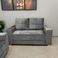 Sofa Belgica 2 Lugares Tecido Veludo 160cm Zarat Foto Real