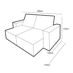 Sofa Cuiaba Com Molas Ensacadas 4 Lugares Retratil E Reclinavel Tecido Linho 230cm Teixeira Medidas