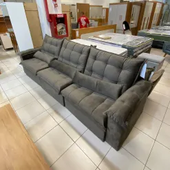 Sofa Nigeria 310cm 6 Lugares 3 Modulos Retratil E Reclinavel Tecido Veludo Trevo Foto Real