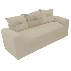 Sofa Porto 3 Lugares Tecido Suede Felipe Estofados Bege