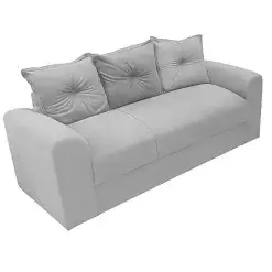 Sofa Porto 3 Lugares Tecido Suede Felipe Estofados Cinza