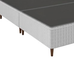 Base Box Bipartida Royal Resort Queen Tecido Malha Square 40x198x158cm Sealy Detalhe