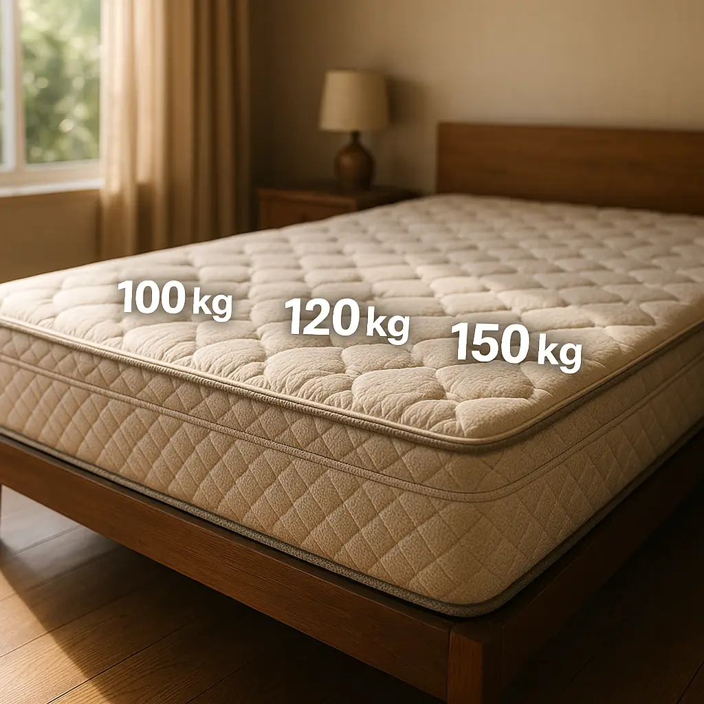 Colchão para 100 kg: densidade ideal e tipo de mola, colchão em cama de madeira com 100 kg 120 kg 150 kg