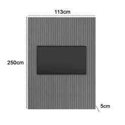 Painel New Versatti Sem Nicho 113cm Para TV Ate 45 Polegadas Medidas