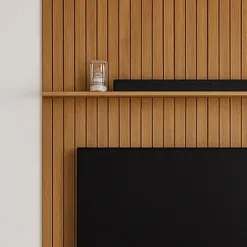 Painel Versatti Sem Nicho 113cm Para TV Ate 45 Polegadas Fabrimoveis Detalhe