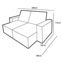 Sofa Aquiles Com Molas Ensacadas 4 Lugares Retratil E Reclinavel 250cm Tecido Veludo Zarat Medidas