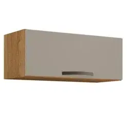 Armario Aereo New Valencia Geladeira 1 Porta Salleto Cinamomo Off White