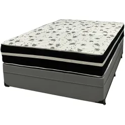 Base Bau Com Colchao Ortopedic Casal D33 Bio Flex 73x188x138cm Tecido Corino Cinza 91366