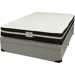 Base Bau Em Corino Com Colchao Bio Classic Casal Com Molas Ensacadas Bio Flex 67x188x138cm 84177