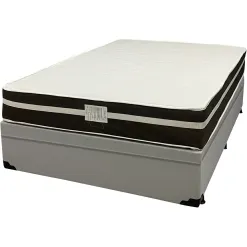 Base Bau Em Corino Com Colchao Bio Classic Casal Com Molas Ensacadas Bio Flex 67x188x138cm Cinza 90109