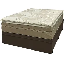 Base Bau Em Corino Com Colchao Dom Casal Com Molas Ensacadas Bio Flex 75x188x138cm 41024