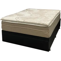Base Bau Em Corino Com Colchao Dom Casal Com Molas Ensacadas Bio Flex 75x188x138cm 43877