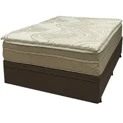 Base Bau Em Corino Com Colchao Dom Casal Com Molas Ensacadas Bio Flex 75x188x138cm Marrom 28588