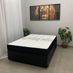 Base Bau Em Veludo Com Colchao Pasquale Casal D45 Paropas 60x188x138cm 96475