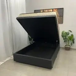 Base Bau Em Veludo Com Colchao Pasquale Wave Casal D33 Paropas 60x188x138cm 19825