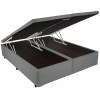 Base Bipartida Bau Queen Em Veludo Universal 41x198x158 Blindado 12590