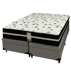 Base Bipartida Bau Em Corino Com Colchao Ortopedic Casal D33 Bio Flex 73x188x138cm 80552