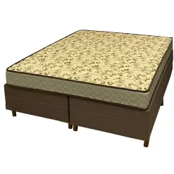 Base Bipartida Bau Em Corino Com Colchao Pasquale Wave Casal D33 Paropas 54x188x138cm Marrom 81667