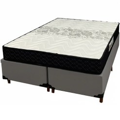 Base Bipartida Em Corino Com Colchao Pasquale D45 Casal 60x188x138cm Paropas 28475