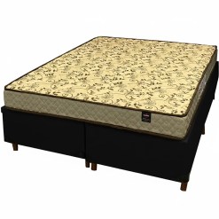 Base Bipartida Em Corino Com Colchao Pasquale Wave Casal D33 Paropas 54x188x138cm 34710