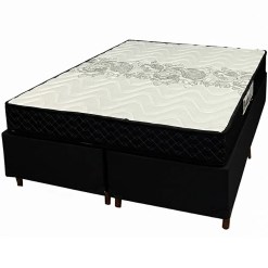 Base Bipartida Em Veludo Com Colchao Pasquale D45 Casal 60x188x138cm Paropas 51849