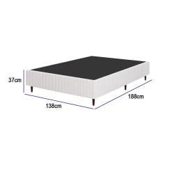 Base Box Confort Gel Casal Tecido Malha Inteligente 37x188x138cm Sealy Medidas