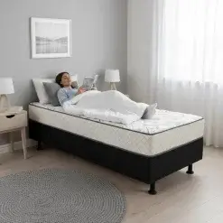 Cama Box Monaco Solteiro Ortopedica 88x188x50cm