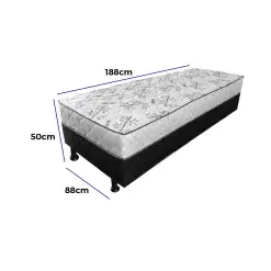 Cama Box Monaco Solteiro Ortopedica 88x188x50cm Medidas