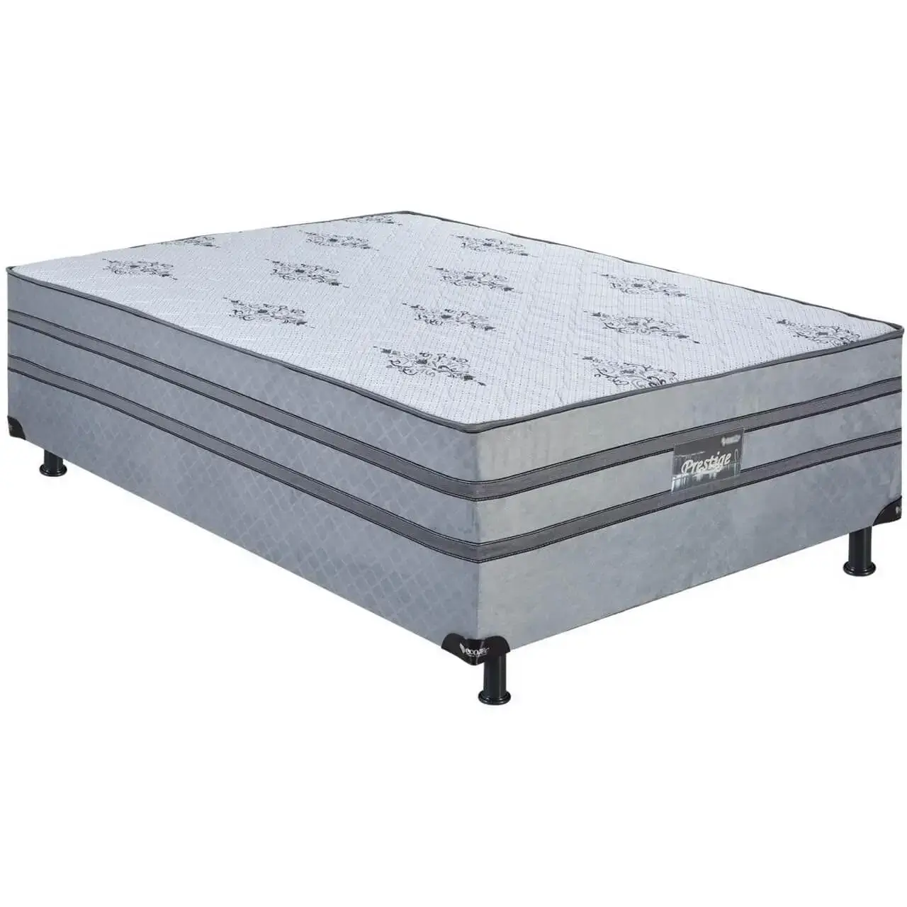 Cama Box Prestige Casal Com Molas Ensacadas 138x188x60cm Ecotec 1