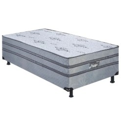 Cama Box Prestige Solteiro Com Molas Ensacadas 88x188x60cm Ecotec 1