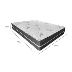 Colchao Bio Classic Queen Com Molas Ensacadas 24x198x158cm Bio Flex 24774