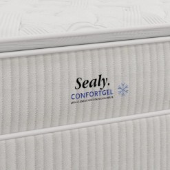 Colchao Confort Gel Casal Com Molas Ensacadas 32x188x138 Sealy Detalhe