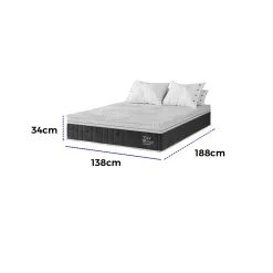 Colchao Titan Thor Casal Terapeutico Massageador Com Molas Ensacadas 34cm D28 Viero 80728