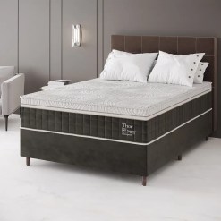 Colchao Titan Thor Queen Terapeutico Massageador Com Molas Ensacadas 34cm D28 Viero 11404