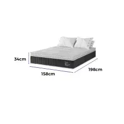 Colchao Titan Thor Queen Terapeutico Massageador Com Molas Ensacadas 34cm D28 Viero 18464