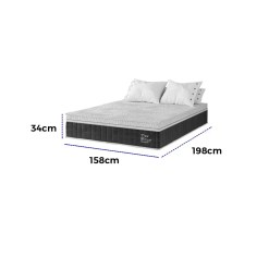 Colchao Titan Thor Queen Terapeutico Massageador Com Molas Ensacadas 34cm D28 Viero 18464