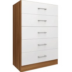 Comoda Aruba 5 Gavetas Fellicci Cinamomo Off White