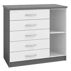 Comoda Itaipu Com Sapateira 5 Gavetas 1 Porta Primicia Interno