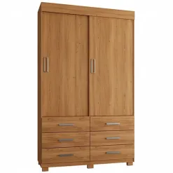 GUARDA ROUPA BUZIOS SEM ESPELHO SOLTEIRO 2 PORTAS 6 GAVETAS RUD RACK