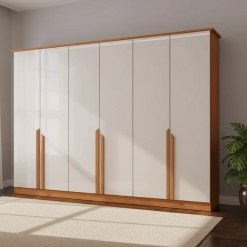 Guarda Roupa Bianca Casal 6 Portas 6 Gavetas Bianchi 78133