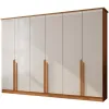 Guarda Roupa Bianca Casal 6 Portas 6 Gavetas Bianchi Nature Off White 53384