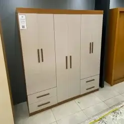 Guarda Roupa Hercules Casal SEM Espelho 6 Portas 4 Gavetas Carioca Foto Real