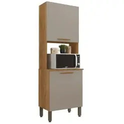 Paneleiro New Valencia 2 Portas Salleto Cinamomo Off White