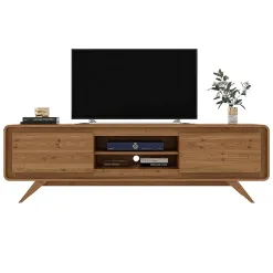 RACK CHANNEL 150CM PARA TV ATE 50 POLEGADAS 2 PORTAS FABRIMOVEIS NATURE