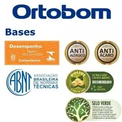 Base Bau Sommier Casal Em Corino 48x188x138cm Ortobom 47882