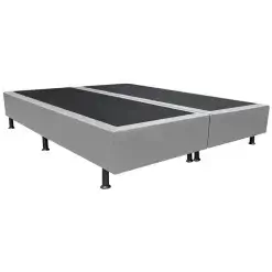 Base Bipartida Casal Universal Em Suede 37x188x138 75597
