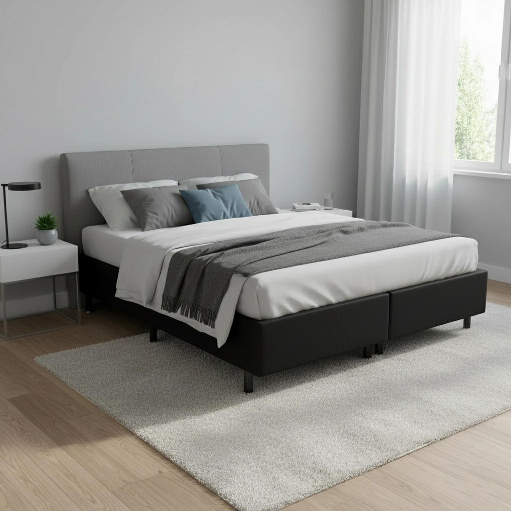 Base Bipartida Universal Queen Em Corino 37x198x158 82939